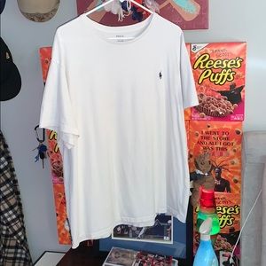white polo t-shirt